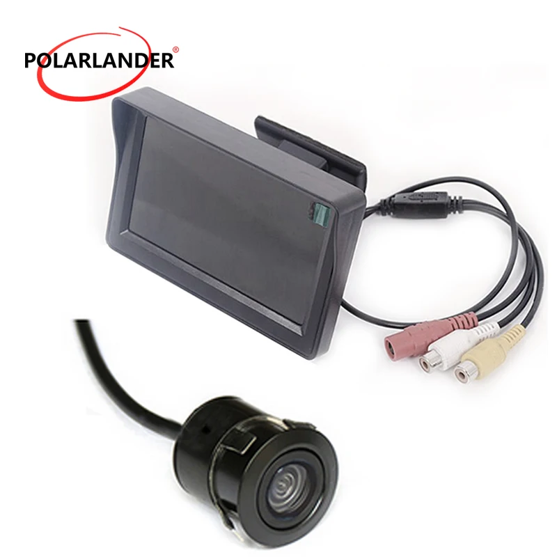 Новое поступление 4 3 дюймовый цветной TFT LCD Мини-Автомобильный задний вид для DVD VCD