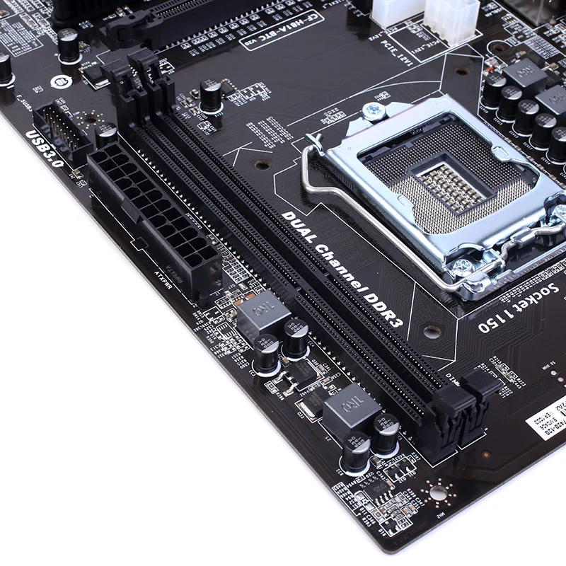 Красочные C. H81A BTC V20 Intel материнская плата по стандарту ATX двухканальные DDR3 SATA3.0 USB3.0
