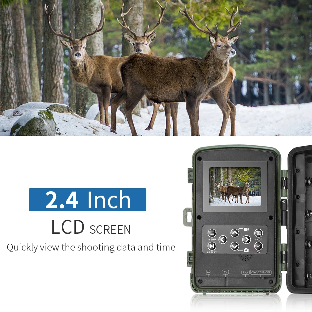 12MP 1080P охотничья камера водонепроницаемая тропа игра на открытом воздухе дикая