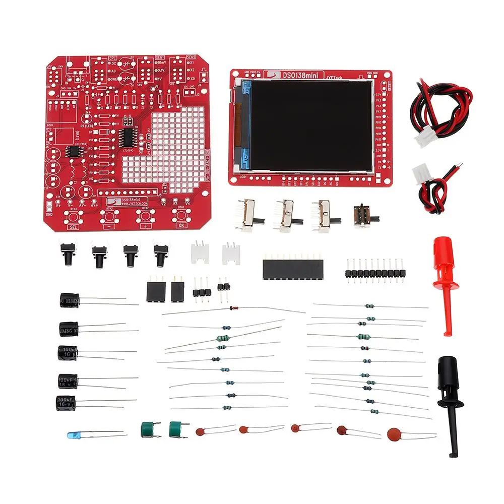 Tech 13805K DSO138mini DIY цифровой осциллограф комплект SMD предплатные 200 кГц 3 5 V 6 В