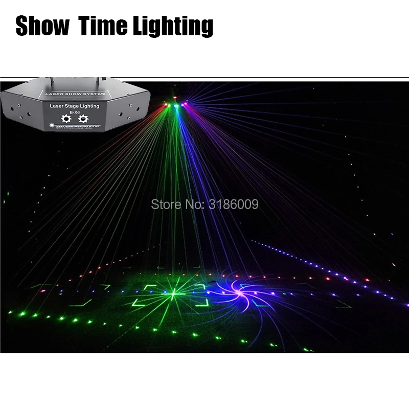 Горячая Распродажа 6 глаза rgb sancer dj лазерный с милым рисунком кота луч диско dmx