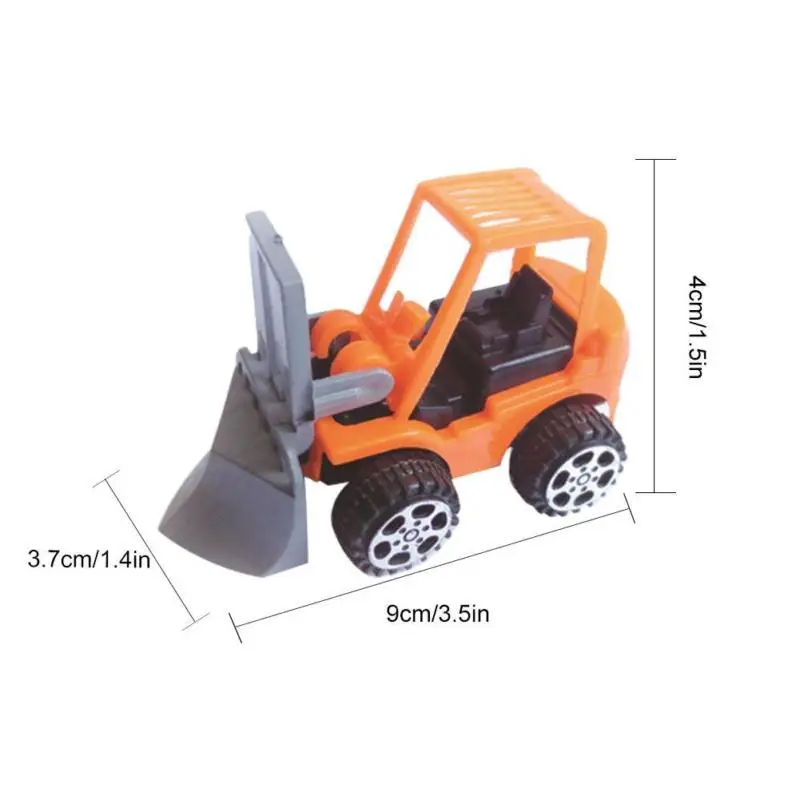 Дети Educaitonal мини Pull back инженерный автомобиль вилочный погрузчик Игрушечный
