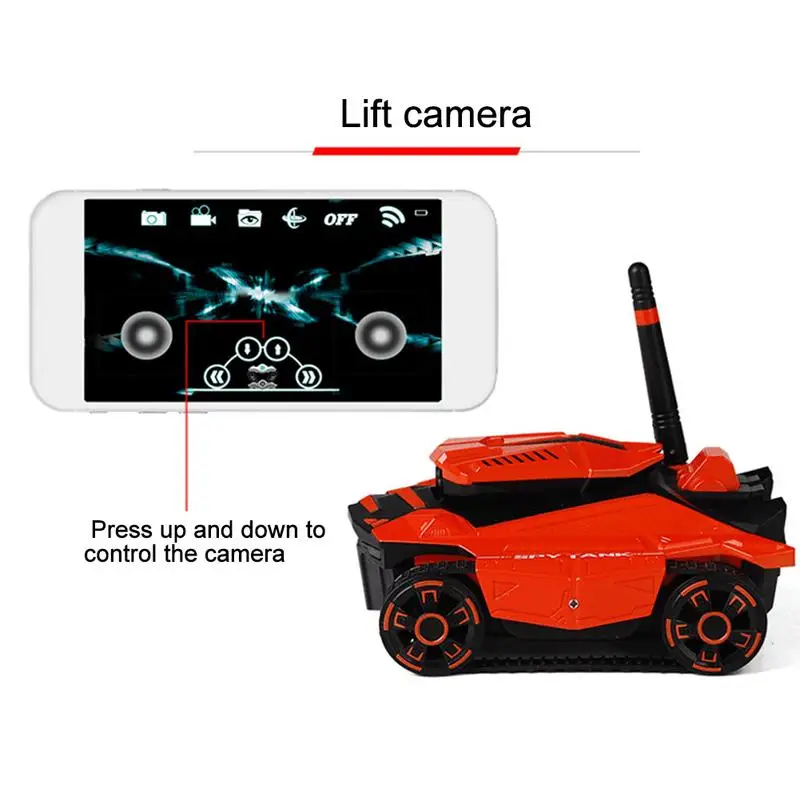 Радиоуправляемый бак ATTOP YD 211 с HD камерой Wi Fi FPV 0 3 МП приложением пультом