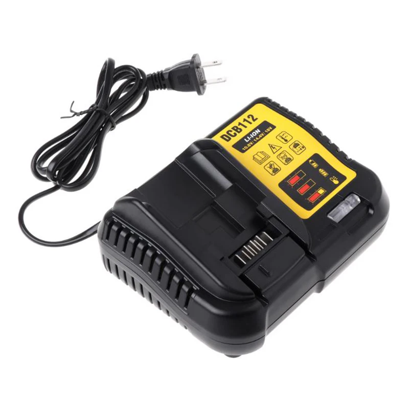 Dcb112 Li-Ion Батарея Зарядное устройство для Dewalt 10 8 V 12V 14 4 18V Dcb101 Dcb200 Dcb140 Dcb105 черный |
