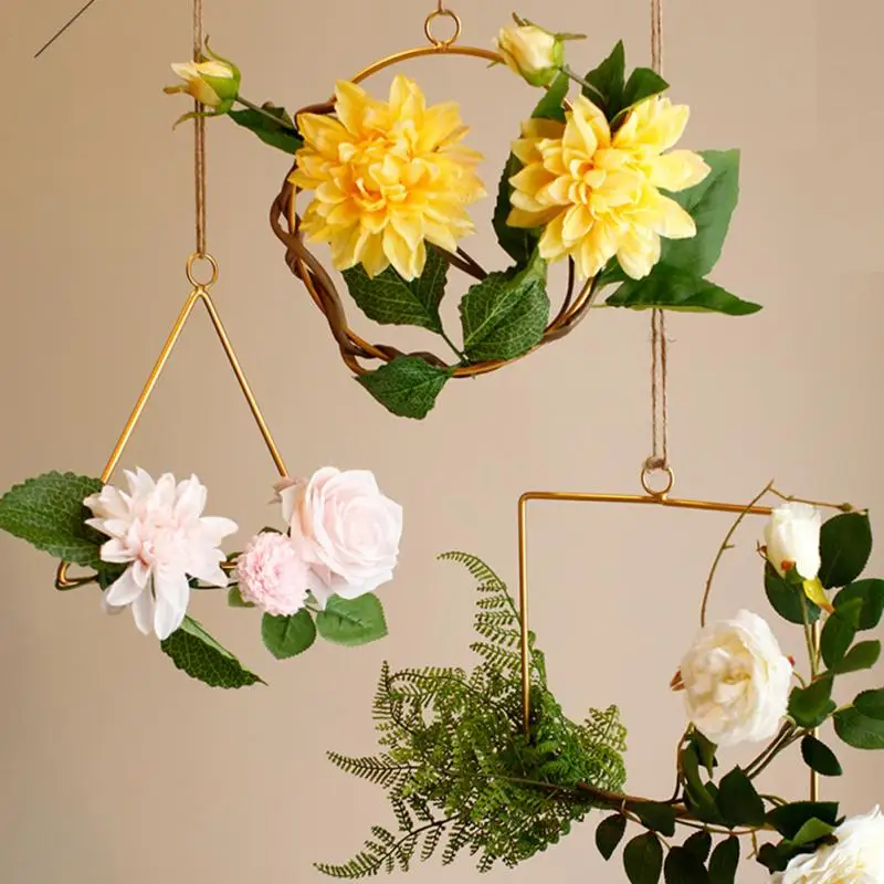 Золотые цветы настенные украшения для дома в скандинавском стиле гостиной