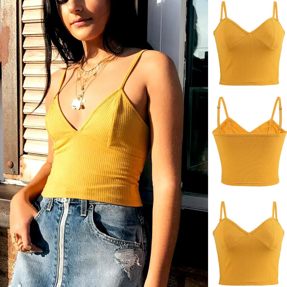 Лидер продаж 2019 модный сексуальный женский летний Повседневный жилет топ без