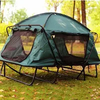 Camping Coupe Bed Portable More Function Outdoors Survival Wild Fishing Ground Tente Double-deck Moisture-proof Rain-proof Tents
