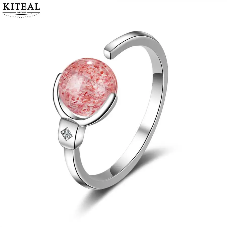 KITEAL 925 трендовые посеребренные размеры изменяемые розовые вращающиеся бусины