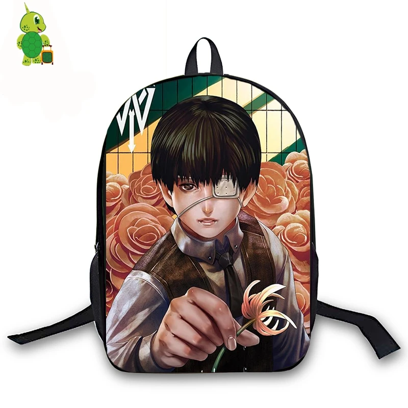 Рюкзак с аниме Tokyo Ghoul для девочек и мальчиков подростков сумка книг Kaneki Ken женский