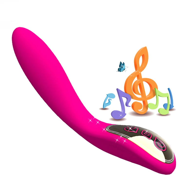 Водонепроницаемый USB Перезаряжаемый музыкальный вибратор секс игрушки для пар