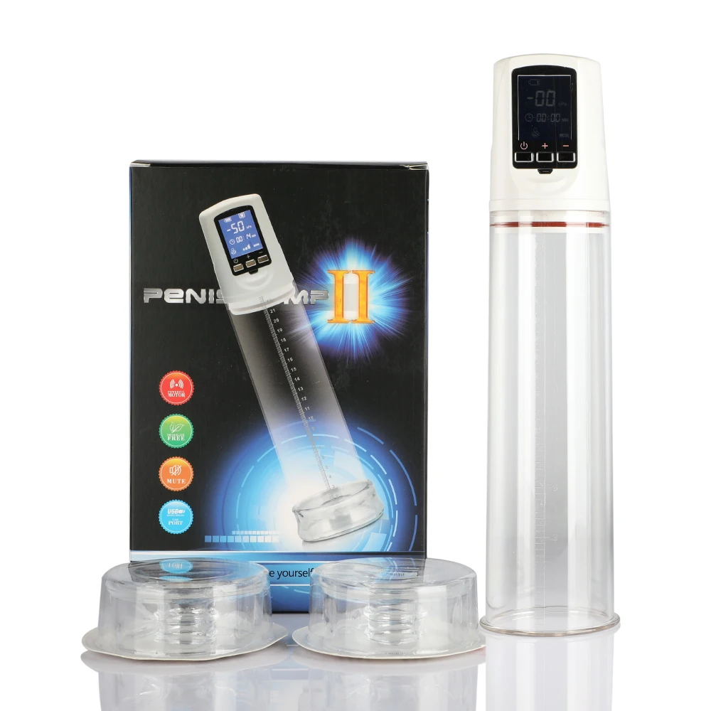 USB Перезаряжаемый светодиодный автоматический насос для пениса Увеличитель