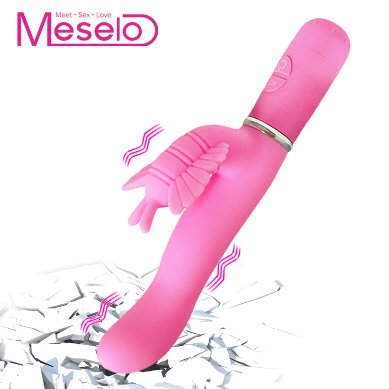 Meselo 30 скоростей Dual Head Вибратор Бабочка Вагина G spot Стимулятор клитора
