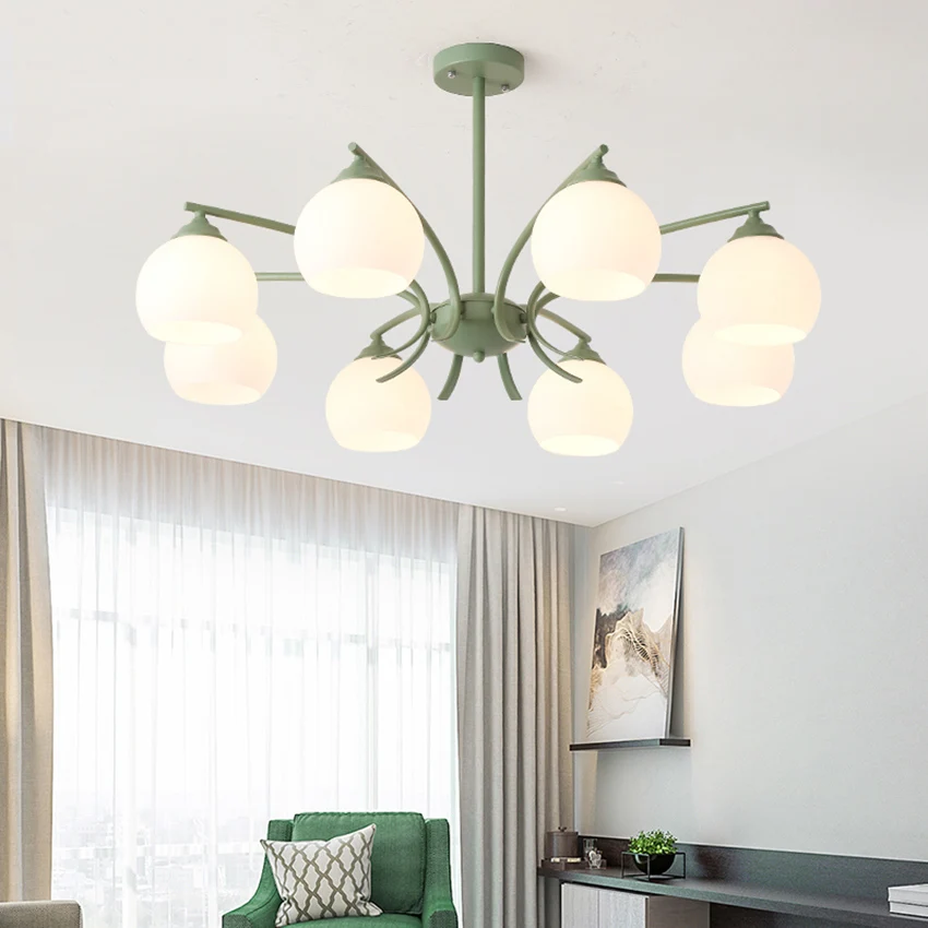 Modern LED Pendant Lights Simple Living Room Dining Bedroom Lighting Luminaria Hanging Lamp Kitchen Fixtures | Освещение