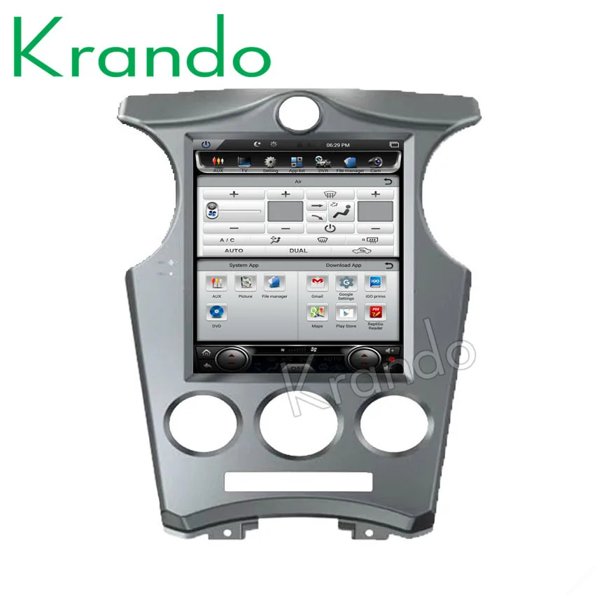 Krando Android 7 1 10 4 &quotTesla Стиль Вертикальное автомобильное радио для KIA CARENS 2006 2013
