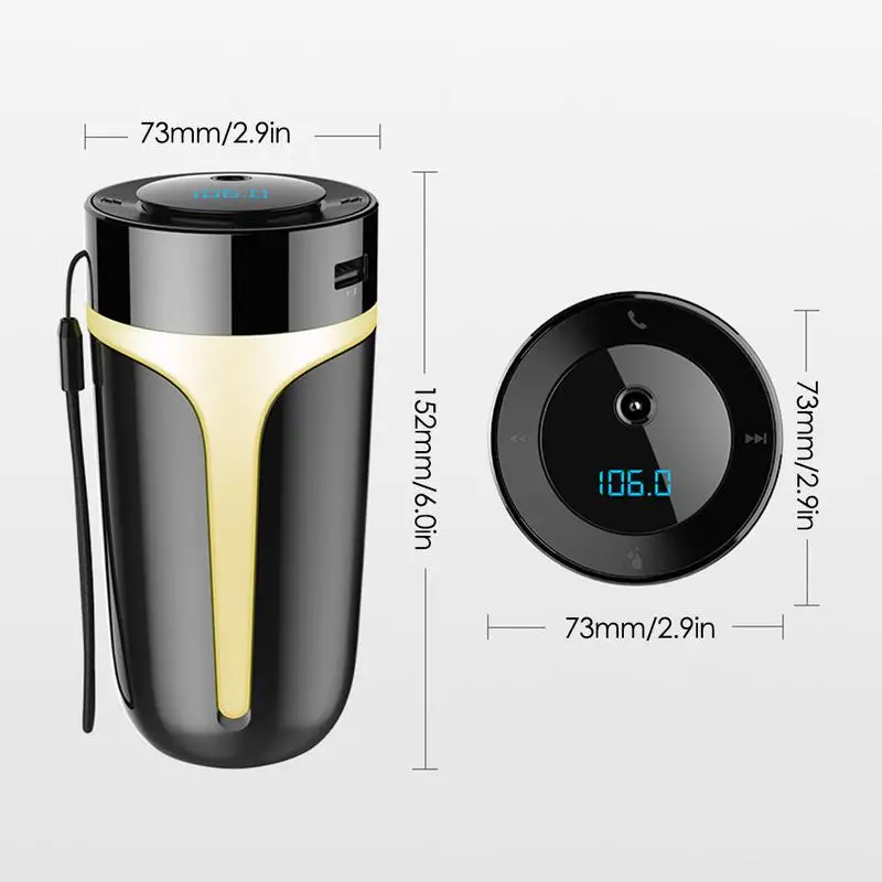 Многофункциональные автомобильные увлажнители воздуха из АБС-пластика черный