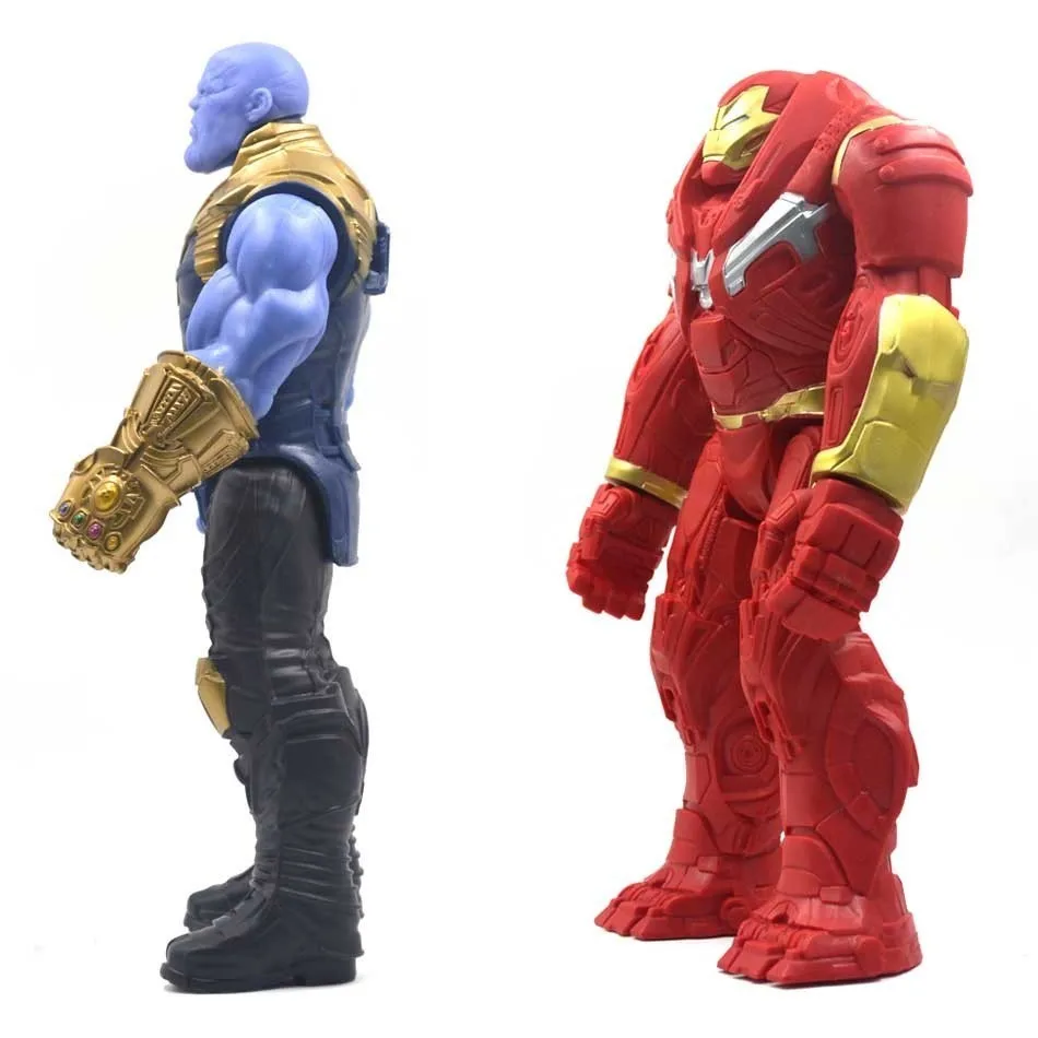 Игрушки Marvel мстители 30 см экшн фигурки танос халкбастер Человек паук Железный