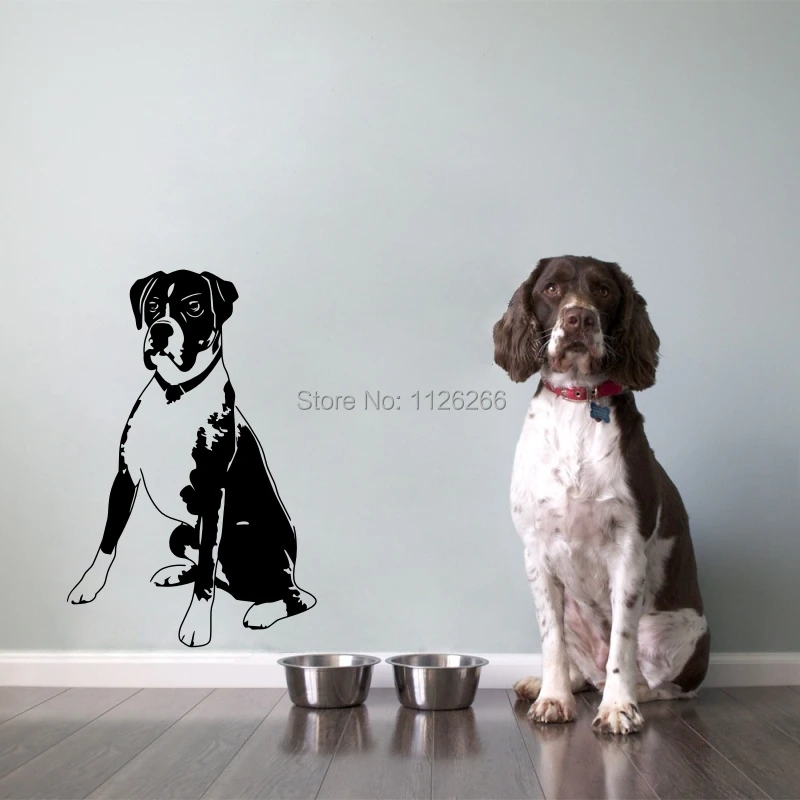 

Family Pet Dog Vinyl Wall Sticker Cute Animal Home Mural Wall Decal
