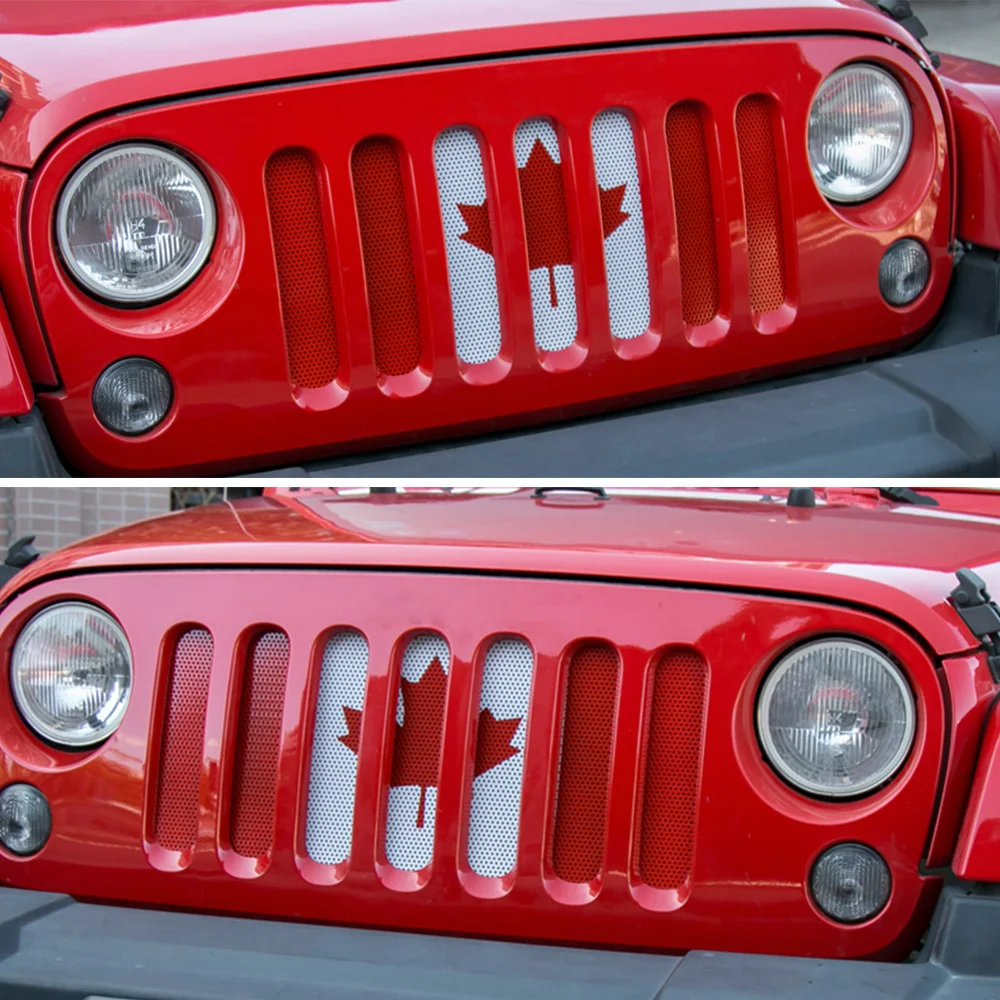Автомобильные аксессуары передняя решетка флага сетчатая вставка для Jeep Wrangler
