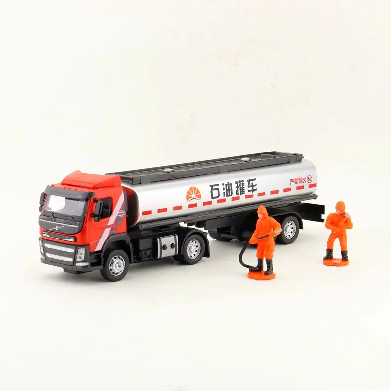 Масштаб 1:50/литая модель/Грузовик Volvo с топливным баком/Инженерная игрушка/звук и