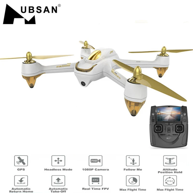 Hubsan H501S радиоуправляемая беспилотная камера FPV HD воздушный Дрон gps позиционная