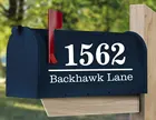 Индивидуальная наклейка для почтового ящика-доступно несколько цветов и шрифтов-новый владелец дома-подарок риэлтора-новый дом EM03