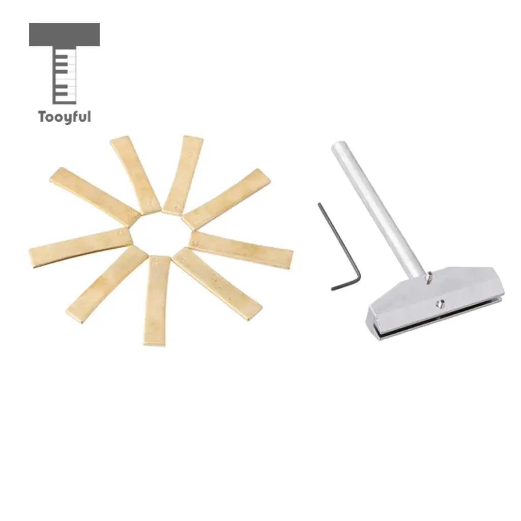 Инструмент для ремонта гитары Набор 9 шт. латунный гриф Пресс Прижимная вставка + l