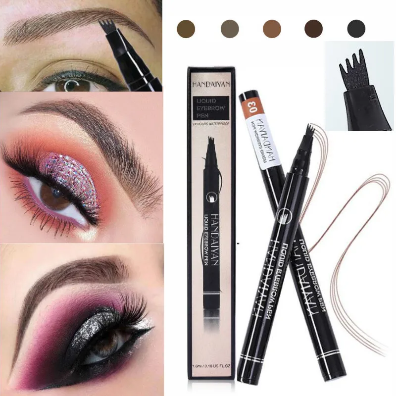Ручка для татуировки бровей Microblading водостойкая ручка с жидким карандашом