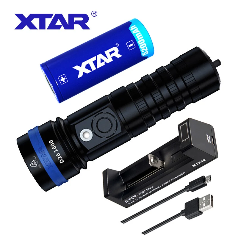 Новинка фонарик для дайвинга XTAR D26 CREE XHP35 HI D4 1600 люмен расстояние луча 432