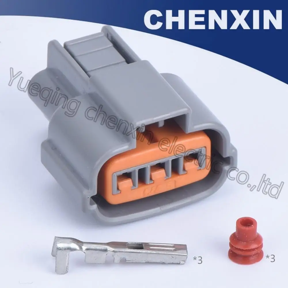 

Gray 3 pins car waterproof auto connector 1.2 female sensor electric wiring cable plug adapter PU465-03127