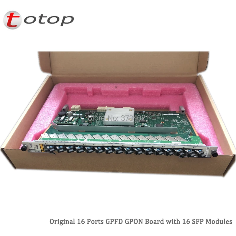 Oringal карта OLT GPON на 16 портов GPFD для Huawei MA5600T MA5680T или MA5683T с модулями B + SFP