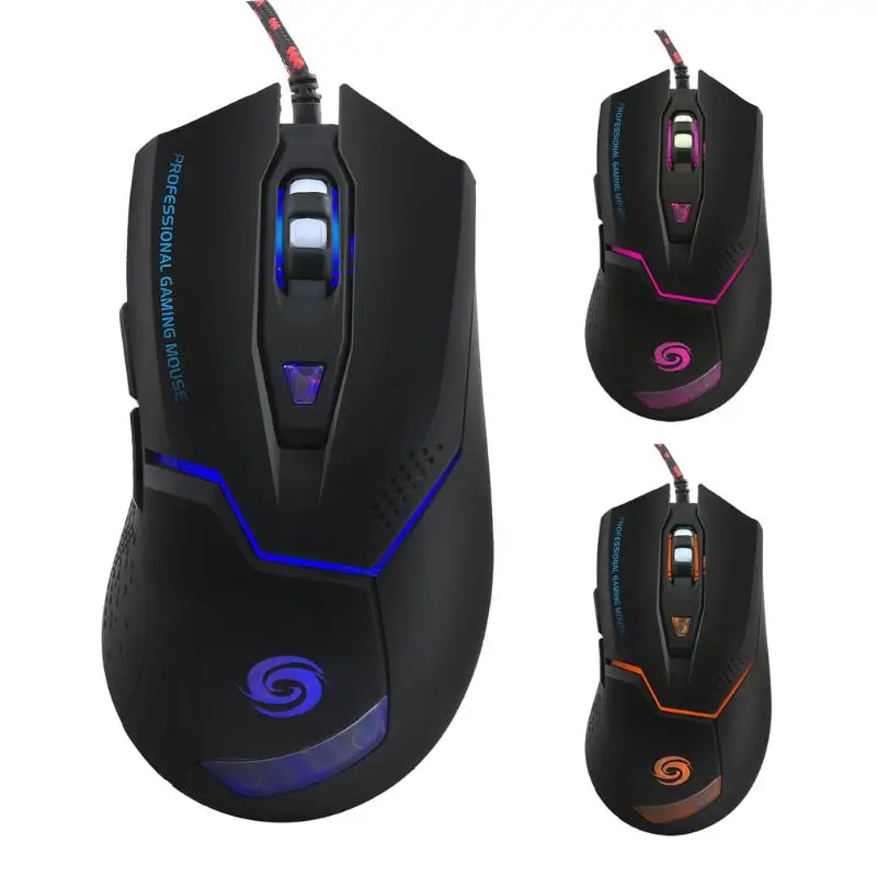 Программируемые 6 кнопок LED оптическая USB игровая мышь Мыши 3200 точек/дюйм для Windows 8