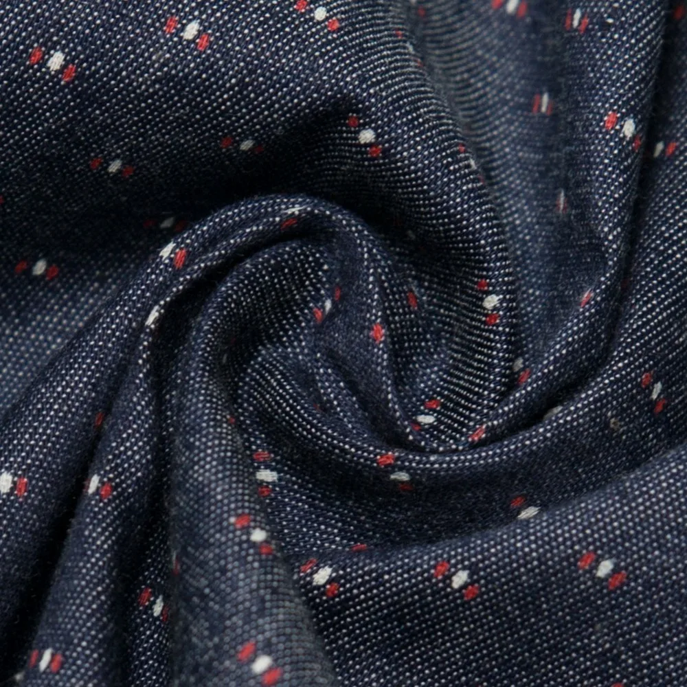 

Mens Button Shirt Moda Hombre 2021 New Polka Dot Shirt Men 100% Cotton Mens Shirts Long Sleeves Chemise Homme Camicia FM120