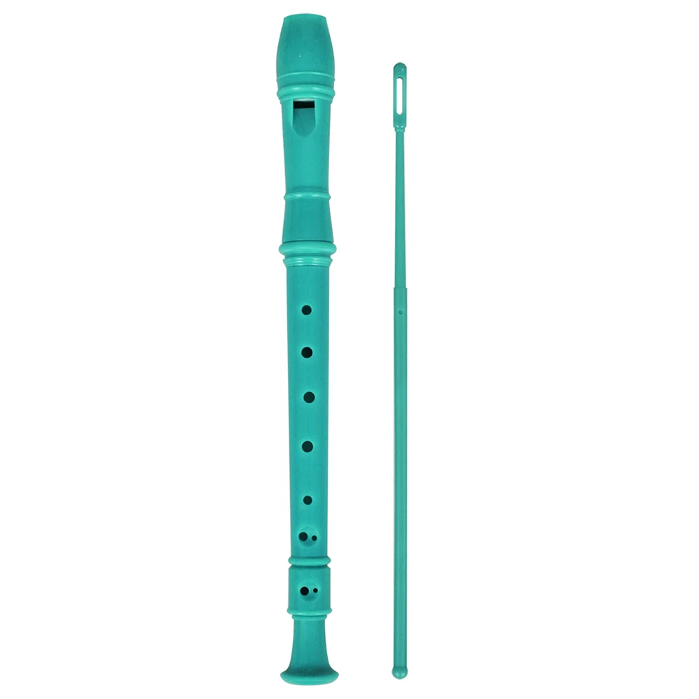 Abs Soprano Descant Recorder Clarinet 8 Holes German Style With Fingering Chart Cleaning Stick For Kids