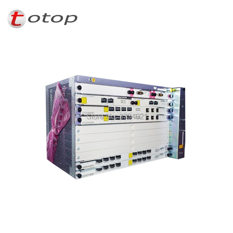 10G OLT Huawei MA5683T GPON шасси с 2xSCUN + 2xPRTE 2x X2CS 1xGPBD C 8 портов оптического терминала линии |