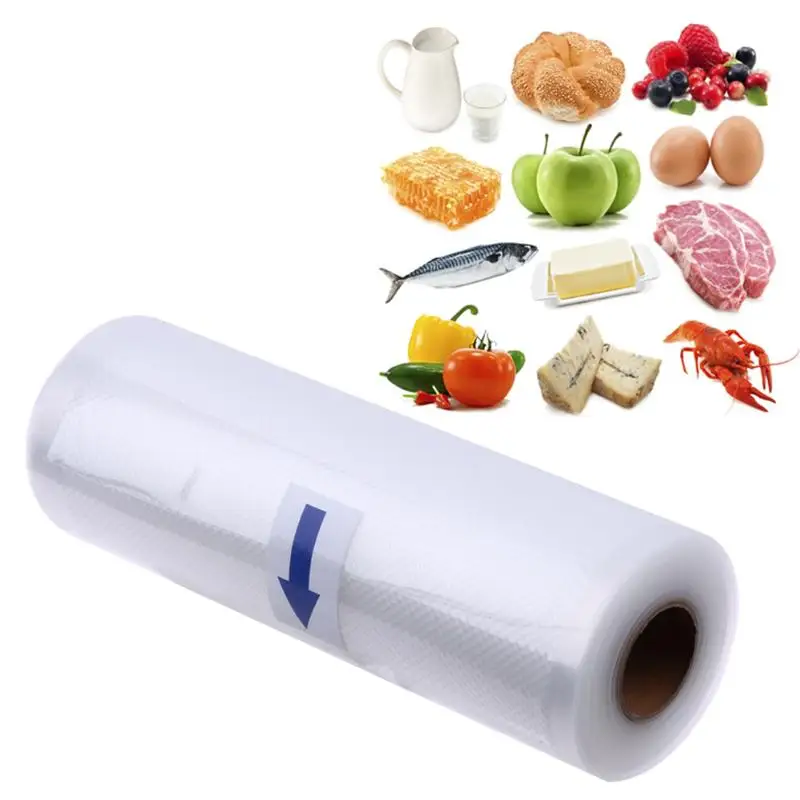 

1 Roll Food Storage Bag 15x500cm 20x500cm roll Vacuum Sealer Food Saver Bag Home Kitchen Storage Organization Plastic Bags