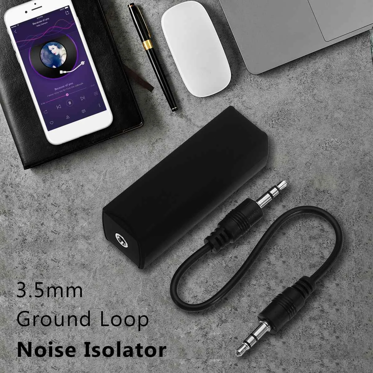 LEORY 1pc Jack Audio Loop Noise Isolater Signal Anti-interference Filter 3.5mm Current sound canceller | Электроника