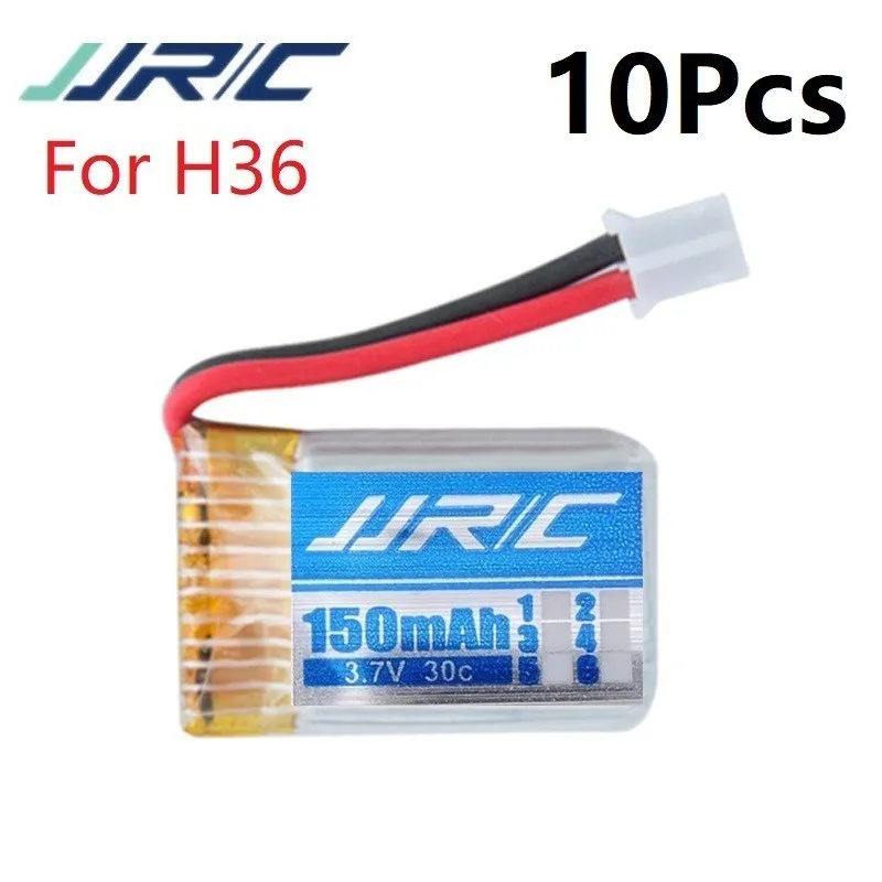 

Аккумулятор для радиоуправляемого квадрокоптера JJRC H36, запасные части, 150 мАч, 3,7 в, литий-полимерная батарея для NH010, F36, E010, E010C, E011, E011C, E013, 10 шт.