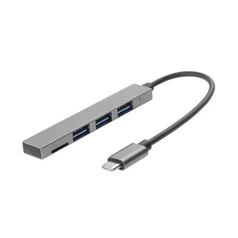 Мини тип c до 3 порта USB2.0 концентратор OTG адаптер ж/TF кард ридер для Macbook|USB-хабы| |