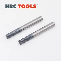 alloy tungsten carbide end mill drills bits wholesale hrc62 cnc milling cutter 4 flutes shank 46810mm for steel woodworking