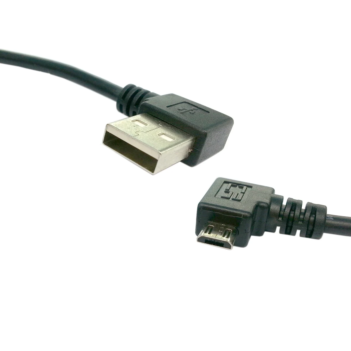 CYDZ 15 см короткий 90 градусов USB 2 0 к Micro B Штекерный кабель позолоченный