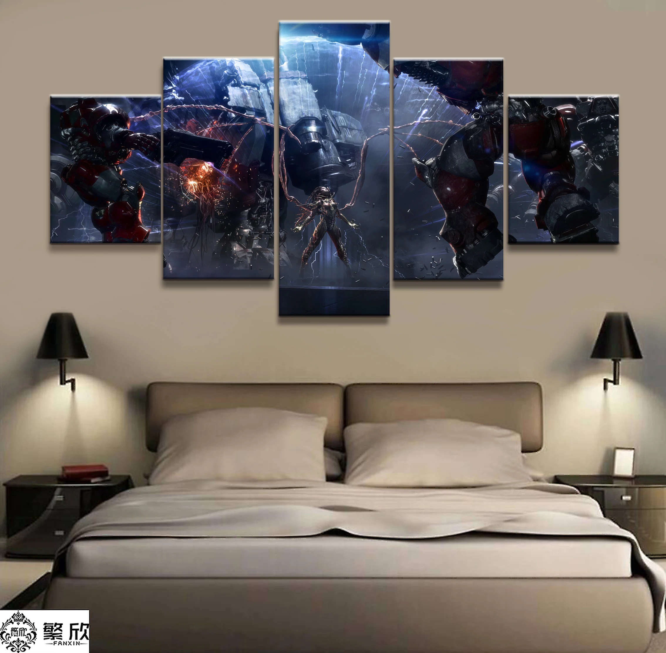 

Home Decor Modular Canvas Picture 5 Piece Kerrigan StarCraft Game Painting Poster Wall For Home Art Canvas Painting Wholesale