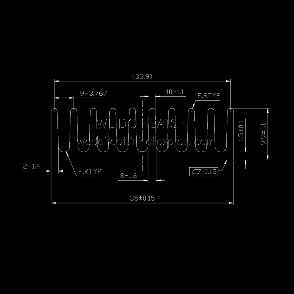 10 шт. алюминиевые радиаторы для Северного/южного моста 35x35x10 мм|northbridge heatsink|heatsink