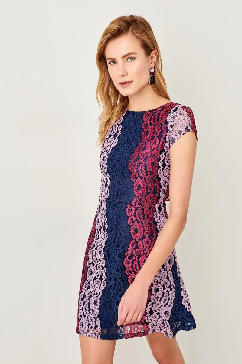 Trendyol разноцветное вязаное платье TWOSS19VG0163|Женские платья| |