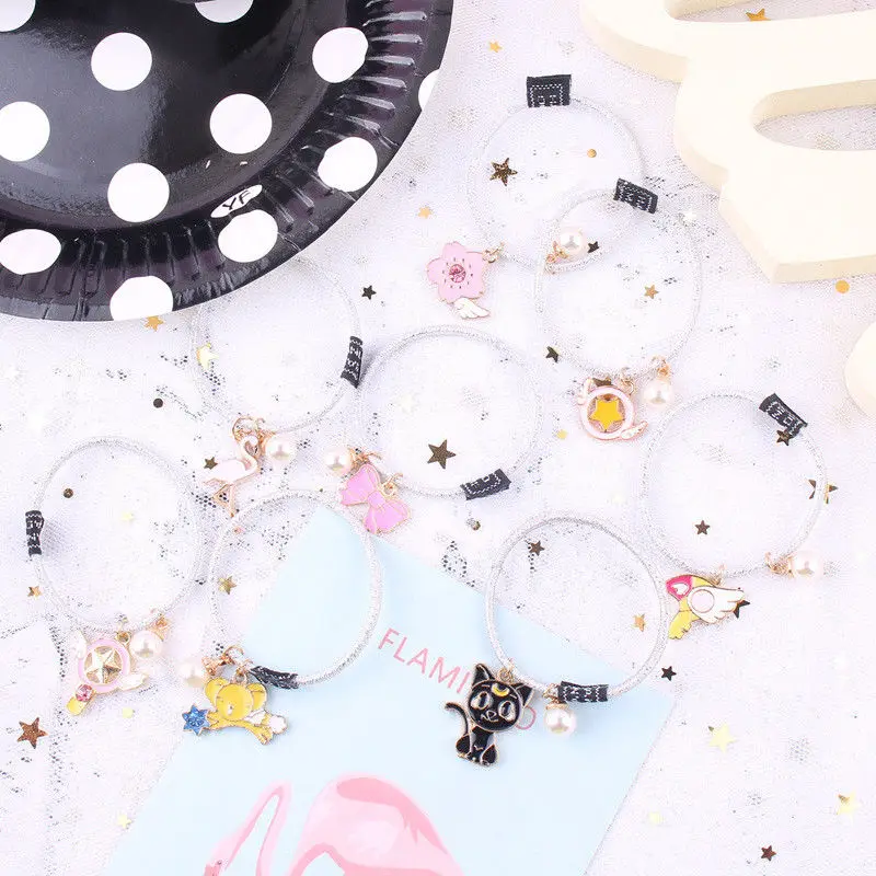 Women Head Rabbit Girl Fox Cute Band Headwear Rope Tie Hair Gifts that women love Elastic Necklace Cat Cartoon | Украшения и