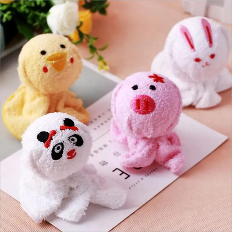 4 Styles Cute Animal Compressed Travel Towel Set Gift With Embroidery Cotton Panda Pig Towels Bath Couple Wear S3 | Дом и сад