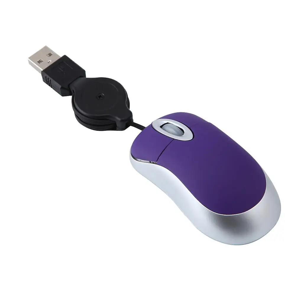 Дропшиппинг Мини Выдвижной USB оптическая мышь для ПК ноутбука колесо прокрутки