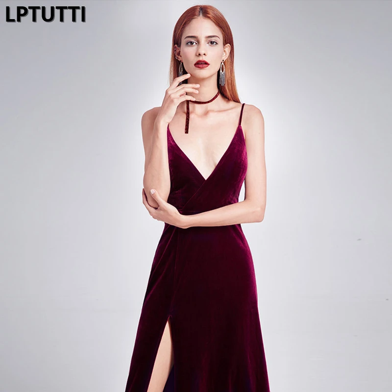 

LPTUTTI VELOUR Gratuating Plus Size New For Women Elegant Date Ceremony Party Prom Gown Formal Gala Luxury Long Evening Dresses