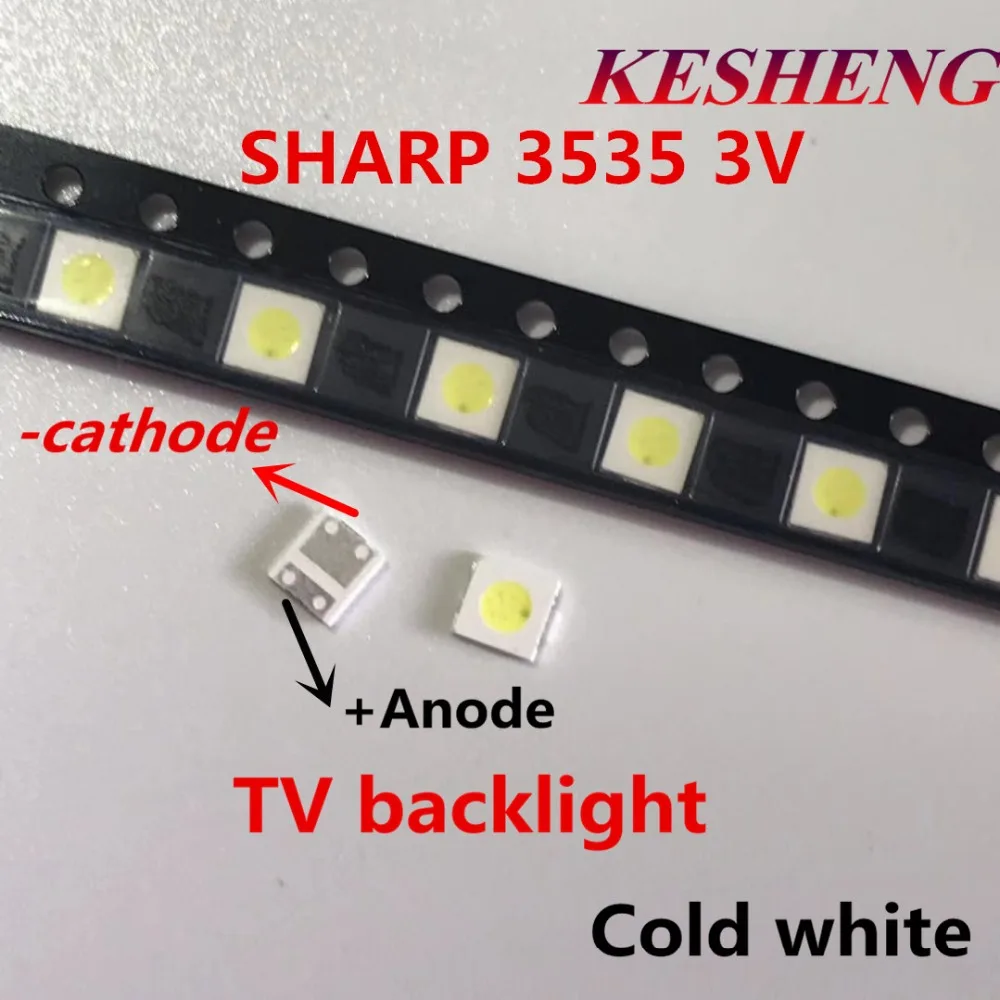 Светодиодный ЖК-экран SHARP для телевизора 500 шт. с подсветкой 1 Вт 3 в 3535 3537 холодный