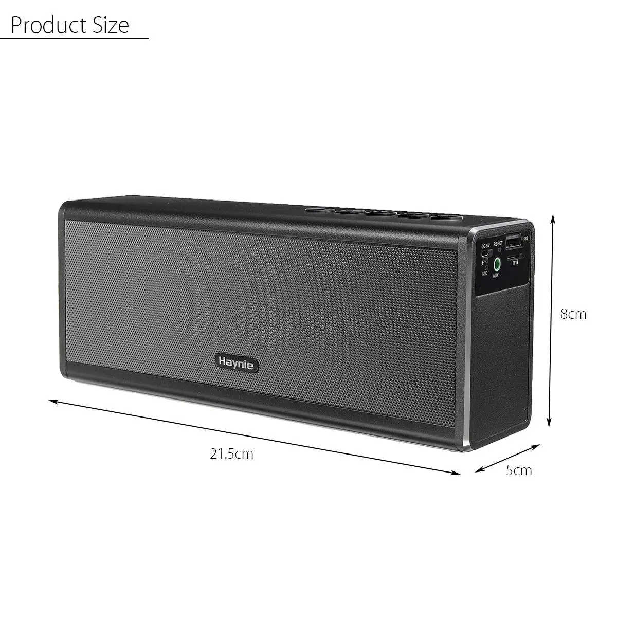 

20W Portable Super Bass Metal bluetooth Speaker 4400mah Power Bank Wireless Desktop Car HIFI Speaker Loudspeaker Handfree MIC
