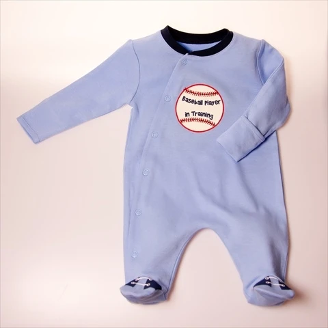 Little Ashkim BBBASEBBS03 бейсбольный комбинезон-синий 0-3 месяца | Детская одежда и обувь